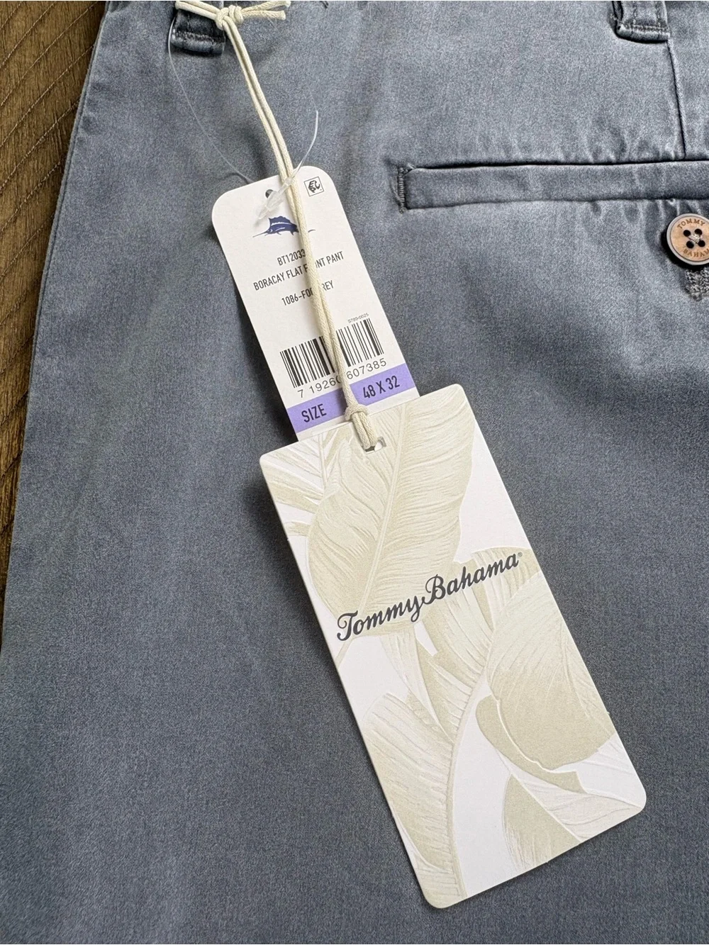 Tommy Bahama Men’s Straight Leg Pants - Gray